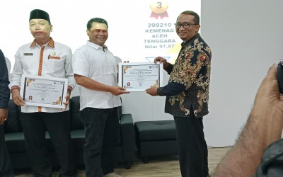 MTsN 1 Gayo Lues Raih Peringkat Kedua Kinerja Anggaran Terbaik Semester I Tahun 2025